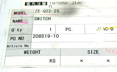 NEW OMRON ZE-Q22-2S LIMIT SWITCH ZEQ222S