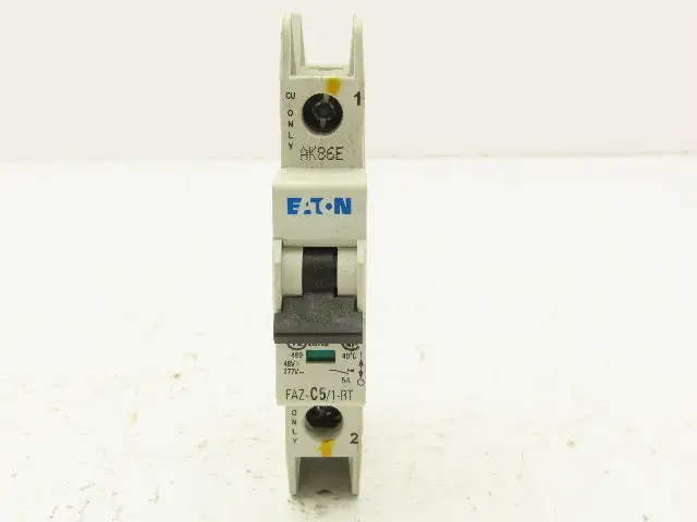Eaton FAZ-C5/1-RT Miniature Circuit Breaker 240/415V 1 Pole 5A