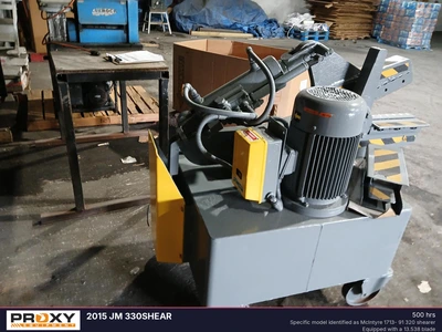 Used 2015 JM 330SHEAR Sheet Metal Shears Florida US | Proxy Equipment #1385233