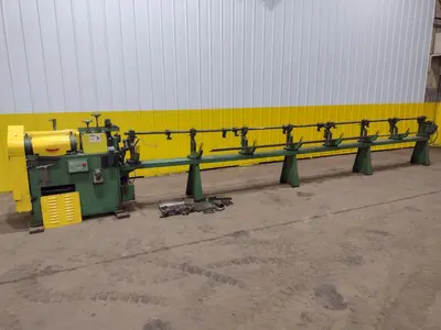 5/16" X 20' SHUSTER METTLER 2A4V AUTOMATIC WIRE STRAIGHTENER AND CUT MACHINE: STOCK #19403