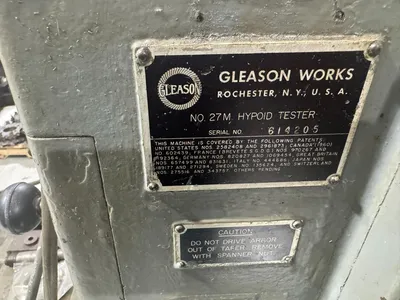GLEASON 27M GEAR TESTERS | Piselli Enterprises (3)