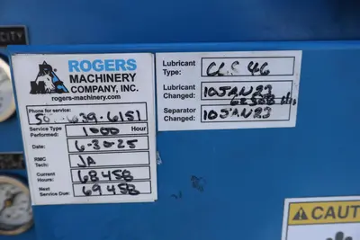 2000 Rogers Machinery Company MG20 Air Compressors | MD Equipment Services LLC (13)