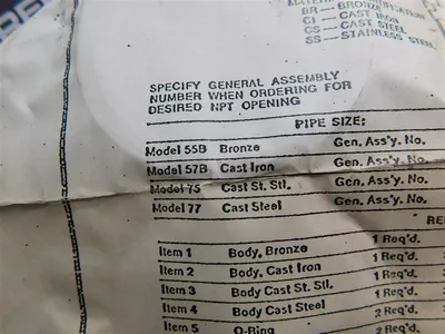 Unbranded 55B 34N16 Bronze Sight Flow Indicator 2" New