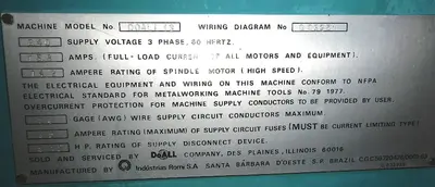 13” X 40” DOALL-ROMI ENGINE LATHE, MODEL 1340
