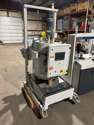 USED SCHEUGENPFLUG LIQUID MATERIAL MIXER & BARREL AGITATOR SYSTEM