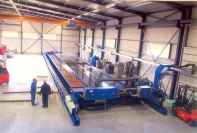 USED MESSER GRIESHEIM OMNIMAT L 6000 CNC PLASMA 3D BEVELLING