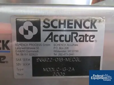 USED Schenck Schenck Gravametric Mechatron Feeder
