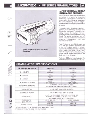 WORTEX UP 735 Used Granulators | PlastiMach Corp (4)