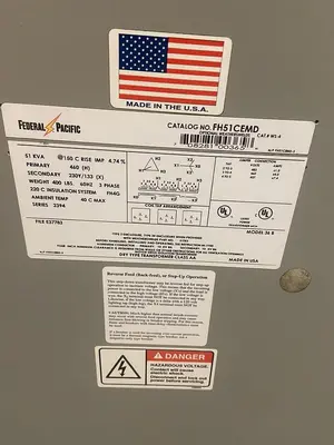 USED FEDERAL PACIFIC FH51CEMD