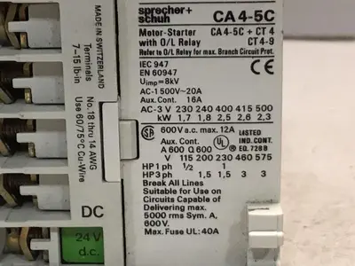 USED SPRECHER & SCHUH CA4-5C