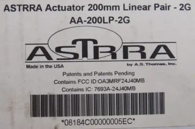 NEW ASTRRA AA-200LP-2G ACTUATOR 20MM LINERAR PAIR 2G AA100LS-2G AA-100LM-2G