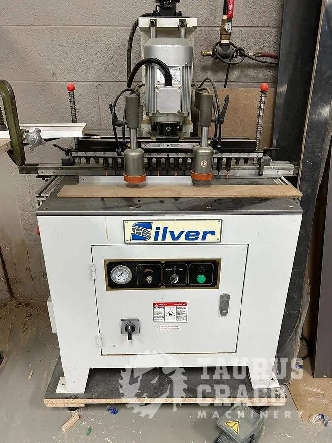 Used 2019 SILVER SJK-19T LINE BORING MACHINE Woodworking Line Boring Machines Ontario CA | Taurus Craco Machinery Inc #1228499