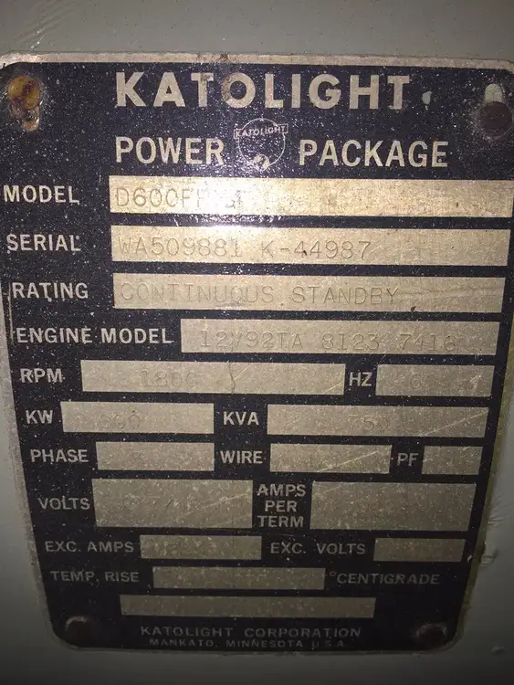 Used KATOLIGHT _UNKNOWN_ Synchronous Alternators Texas US | Apollo Electric #1514372