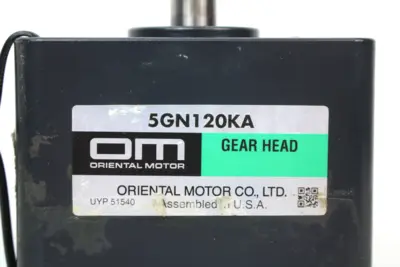 USED ORIENTAL MOTOR CO. 5GN120KA