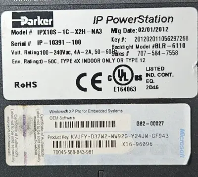 Parker IPX10S-1C-X2H-NA3 HD Panel View (BIN553)