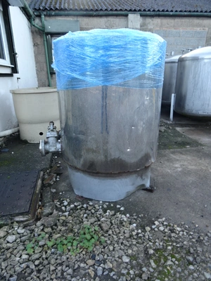 350L S/S Open Top  Jktd Vessel