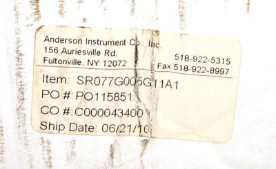 NEW ANDERSON INSTRUMENTS SR077G005G11A1 PRESSURE TRANSMITTER