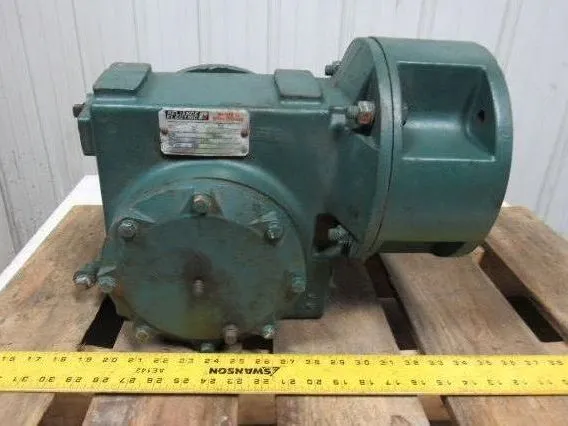 Reliance Electric 180WM28F Single Reduction Right Angle Gear Reducer 25:1 Ratio