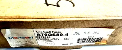 NEW LOT OF 5 MERSEN A70QS80-4 FUSES 700V 80A A70QS804