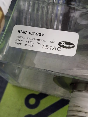 DWYER RMC-103-SSV AIR FLOWMETER WITH KING INSTRUMENT FLOAT METER