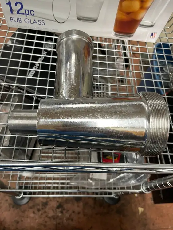 Used Falcon Restaurant Supply Used Commercial Meat Grinder Housing Assembly with Bushing Grinder Plates and Knifes Illinois US | Falcon Restaurant Supply #1376006