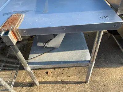 Used Falcon Restaurant Supply Used 48" Stainless Steel Table - SS183 Dishtables Illinois US | Falcon Restaurant Supply #1375987