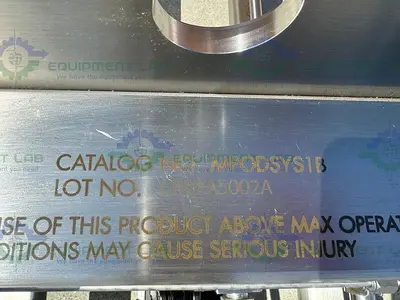 USED MILLIPORE MPOD SYS1B CP8PA5001A FILTER PRESS W/ ENERPAC P142 HYDRAULIC HAND PUMP