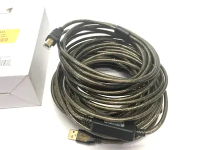 New | in-Stock Monoprice USB-A to USB-B 2.0 Cable - Active, 28/24AWG, Black, 49ft Cable & Wire Michigan US | Maverick Industrial Sales #1390769