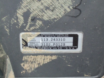 USED CRAFTSMAN 113.243310
