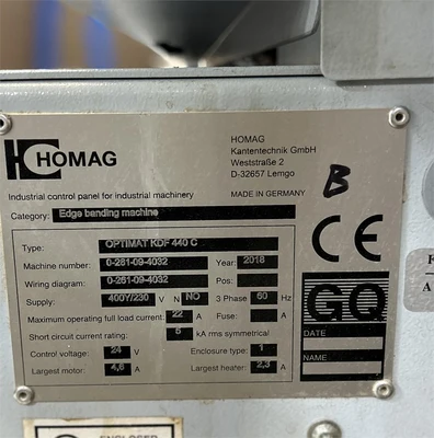 USED 2018 HOMAG OPTIMAT KDF 440 C