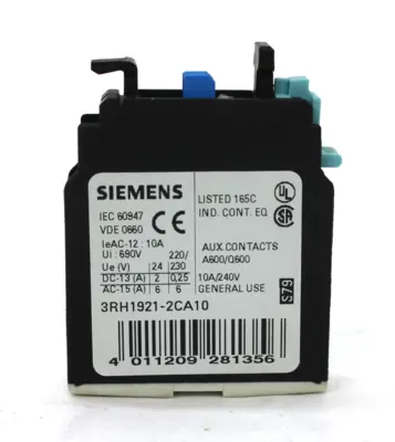 USED SIEMENS 3RH1921-2CA10