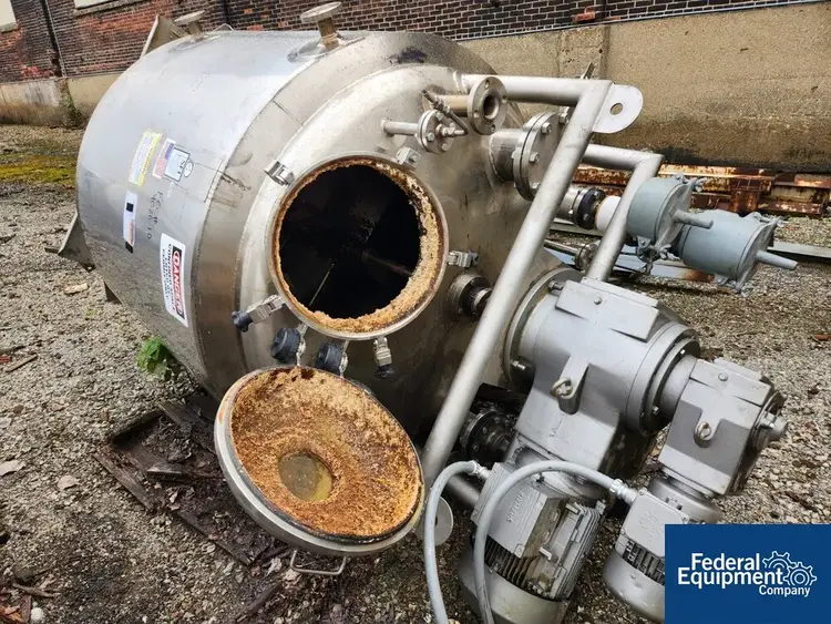 Used Stainless Fabrication 600 Gal SFI Twin Motion Kettle, 304 S/S, 15/150# Stainless Steel Tanks Ohio US | Federal Equipment Company #126753