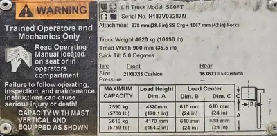 Used 2015 HYSTER S60FT Misc Forklifts Illinois US | Somerset Equipment Sales #1543025