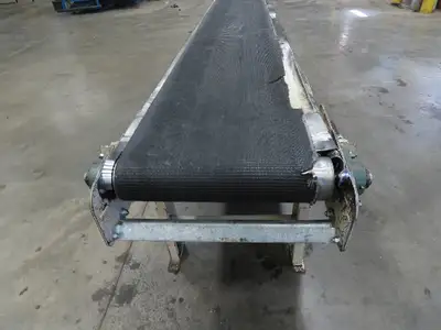 Lewco 21"x 18' Slider Bed 18" Belt Conveyor .5Hp 460V 3PH Center Drive 64 FPM