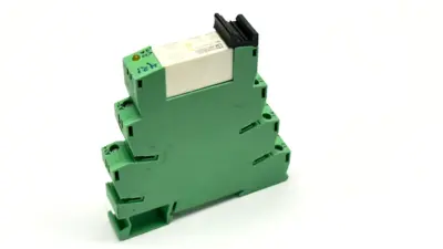 REL-MR- 24DC/21-21AU,PLC-BSC-24DC/21-21 | Phoenix Contact REL-MR- 24DC/21-21AU 2961215 w/ PLC-BSC-24DC/21-21 Base 2967015 - Used