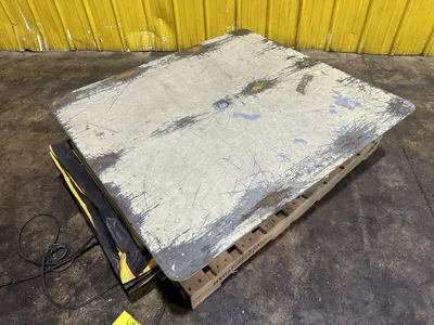2500 LBS X 48" X 44" SOUTHWORTH MODEL #LS2.5-36 BACKSAVER  HYDRAULIC SCISSOR LIFT & TURN TABLE , 110V: STOCK #20509
