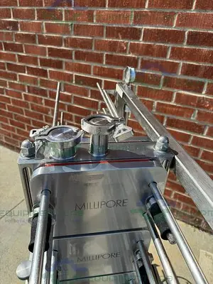 USED MILLIPORE STAINLESS STEEL PELLICON 2 CASSETTE FILTER HOLDER STACK OF 8