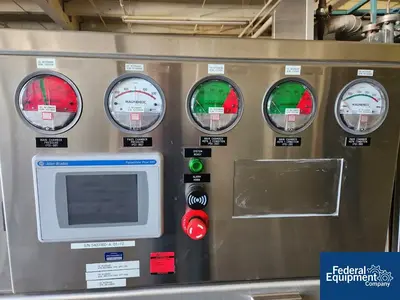 USED Telstar Industrial, S.L. 99" Telstar Compounding Isolator, S/S, (6) Glove