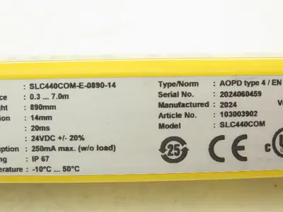 Schmersal SLC440COM-E-0890-14 Safety Light Curtain Transmitter Only