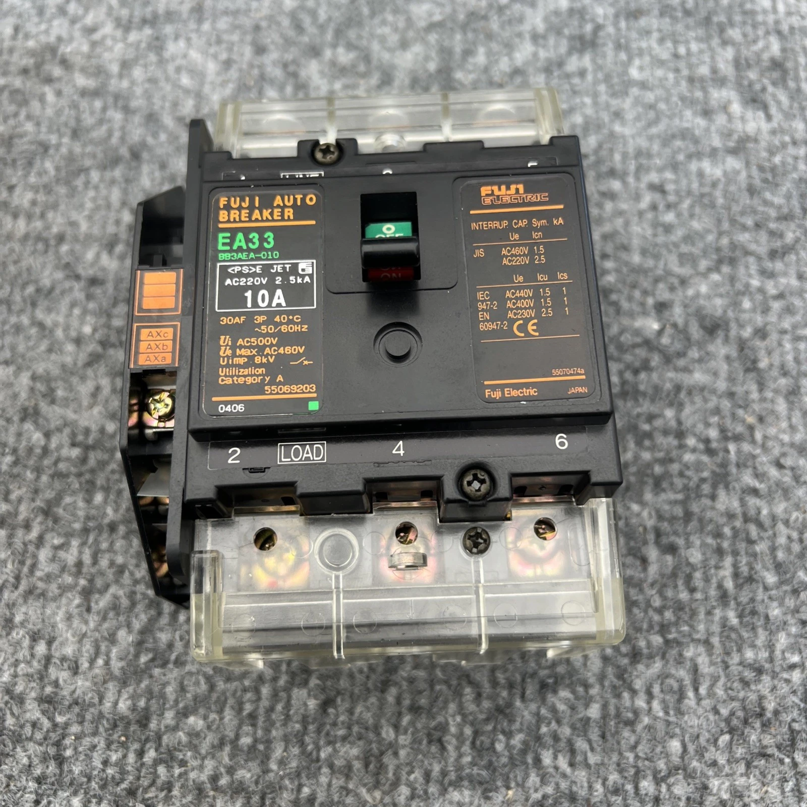 Used Fuji EA33 10A Circuit Breakers California US | Davliegogo LLC #1706362