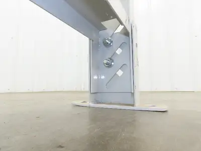 Hytrol HS-5 Conveyor Leg Floor Support 31"W Heavy Duty White 16-5/8-19-5/8"H