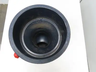 Asahi 111605060 PVC 4" Ball Valve 6" Glue In Socket 2 Way FPM Seal 150PSI