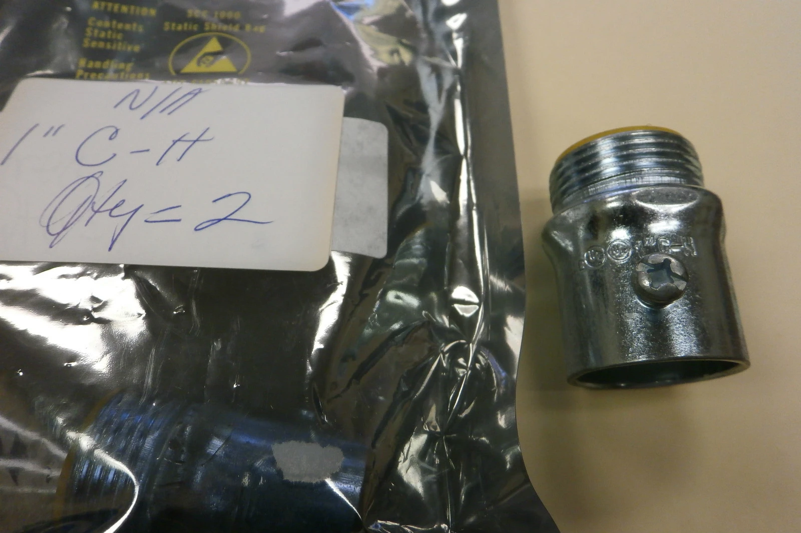 USED C-H 1" Steel Set Screw Connectors