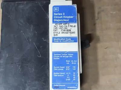 Used CUTLER-HAMMER FDB1020 Switchgears British Columbia CA | Lenmark #1438367