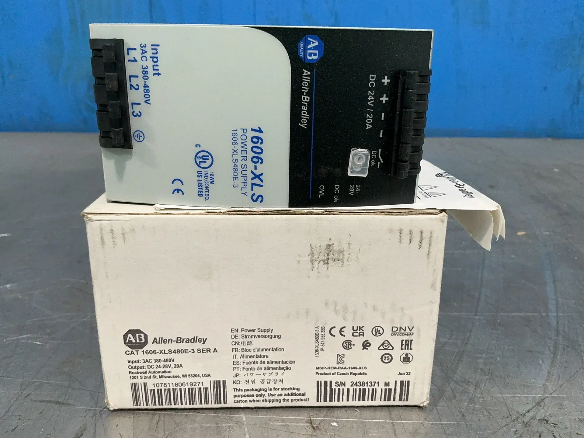 Used 2022 ALLENBRADLEY 1606XLS480E3 DIN Rail Power Supplies Ohio US | HGR 24 #1545327