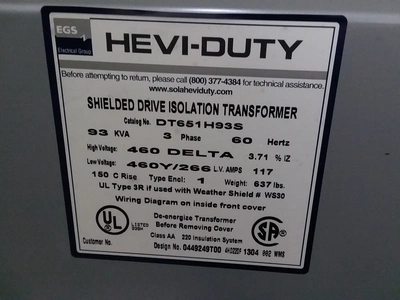 USED EGS 93 KVA