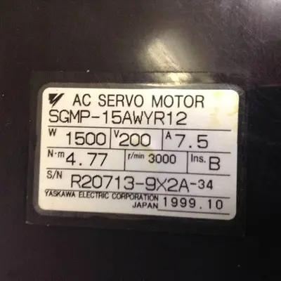 USED YASKAWA SGMP-15AWYR12