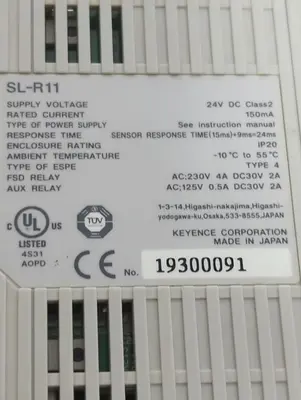 Used KEYENCE SL-R11 Industrial Controls Ohio US | Surplus Asset Holdings #1295336