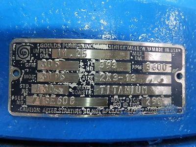 USED Goulds 3196 LTX