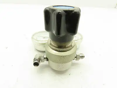 Veriflo IR400S Stainless Pressure Regulator Gas/Oxygen Dual Gauge 100 PSI